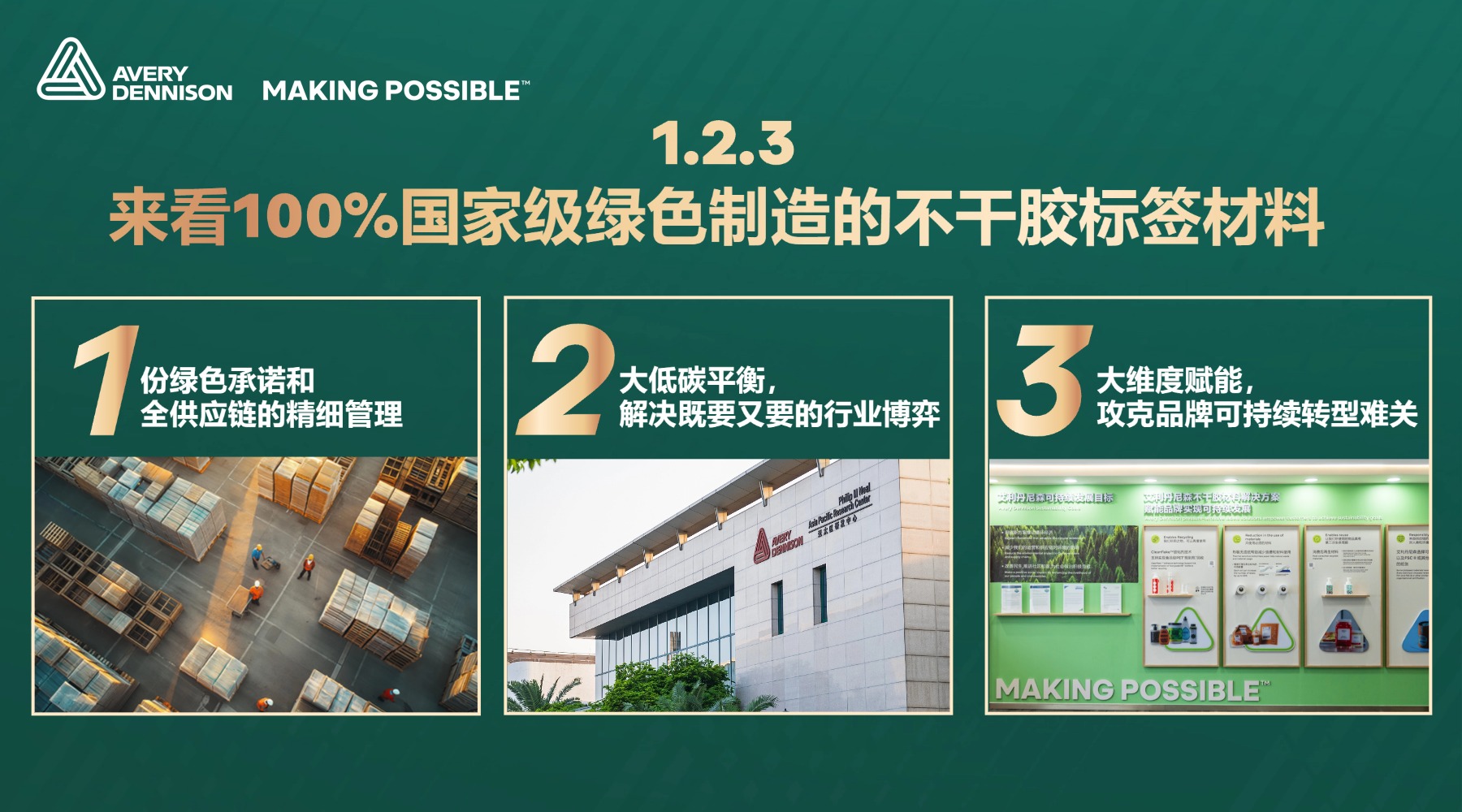 艾利丹尼森成为业内首个双核工厂国家级绿色认证的标签材料企业